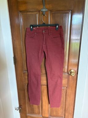 Women’s American Giant Slim Fit Jeans in Dark Red